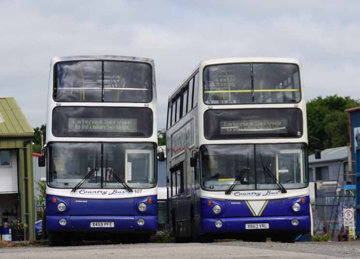 Country Bus Volvo B7TL Alexander ALX400 107 & 108